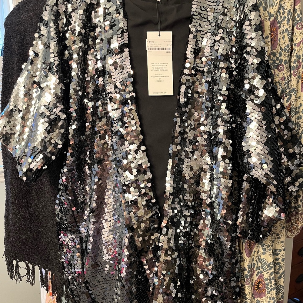 Emerson Fry Sequin Jacket XS/S NWT